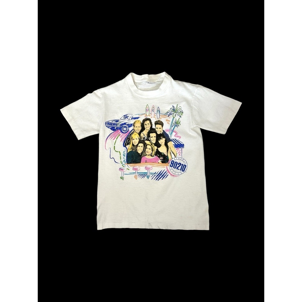 90's Vintage Beverly‎ Hills 90210 Tshirt Anvil Tag Youth Medium Women Small RARE